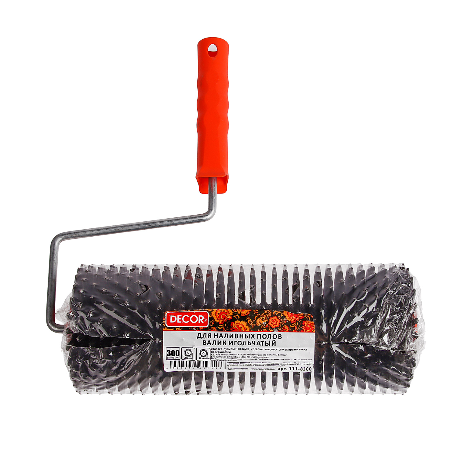 Валик игольчатый д/наливных полов 300мм "МАКСИ" высота иглы 28мм, (арт.111-8300) *1/10