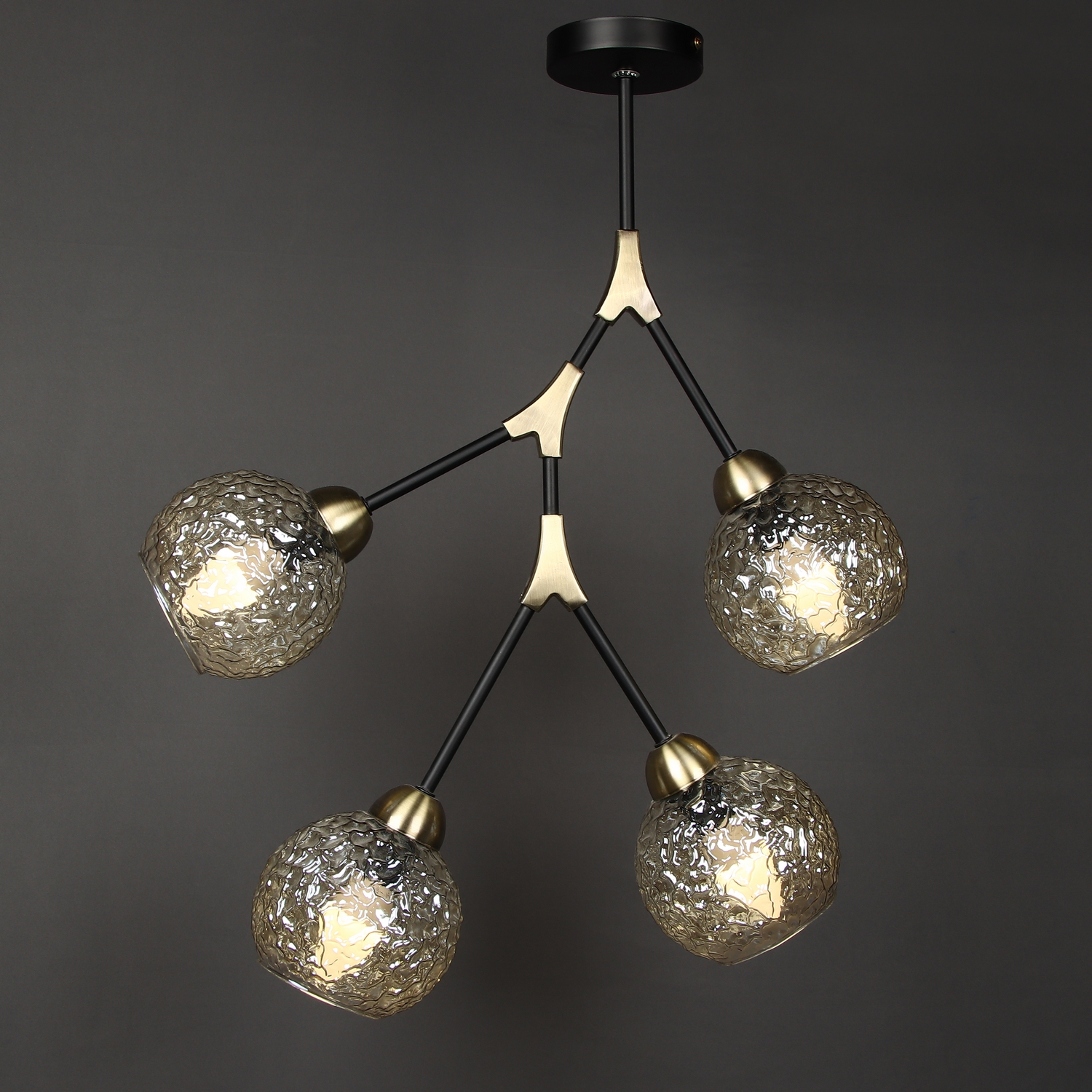 Люстра IL0263-4PSQ-79 BK AB E14 4*40W S=32м2 *1