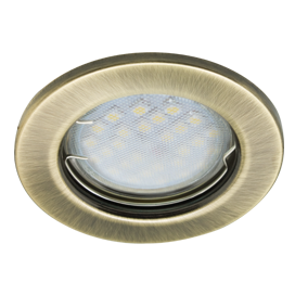 Светильник встраиваемый MR16 DL90 GU5.3 Ecola плоский Черненая Бронза FB1611EFY *10/200