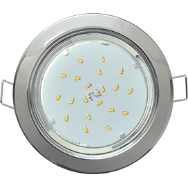 Светильник встраиваемый GX53 H4 Ecola без рефлектора Хром FC53H4ECB *10/50