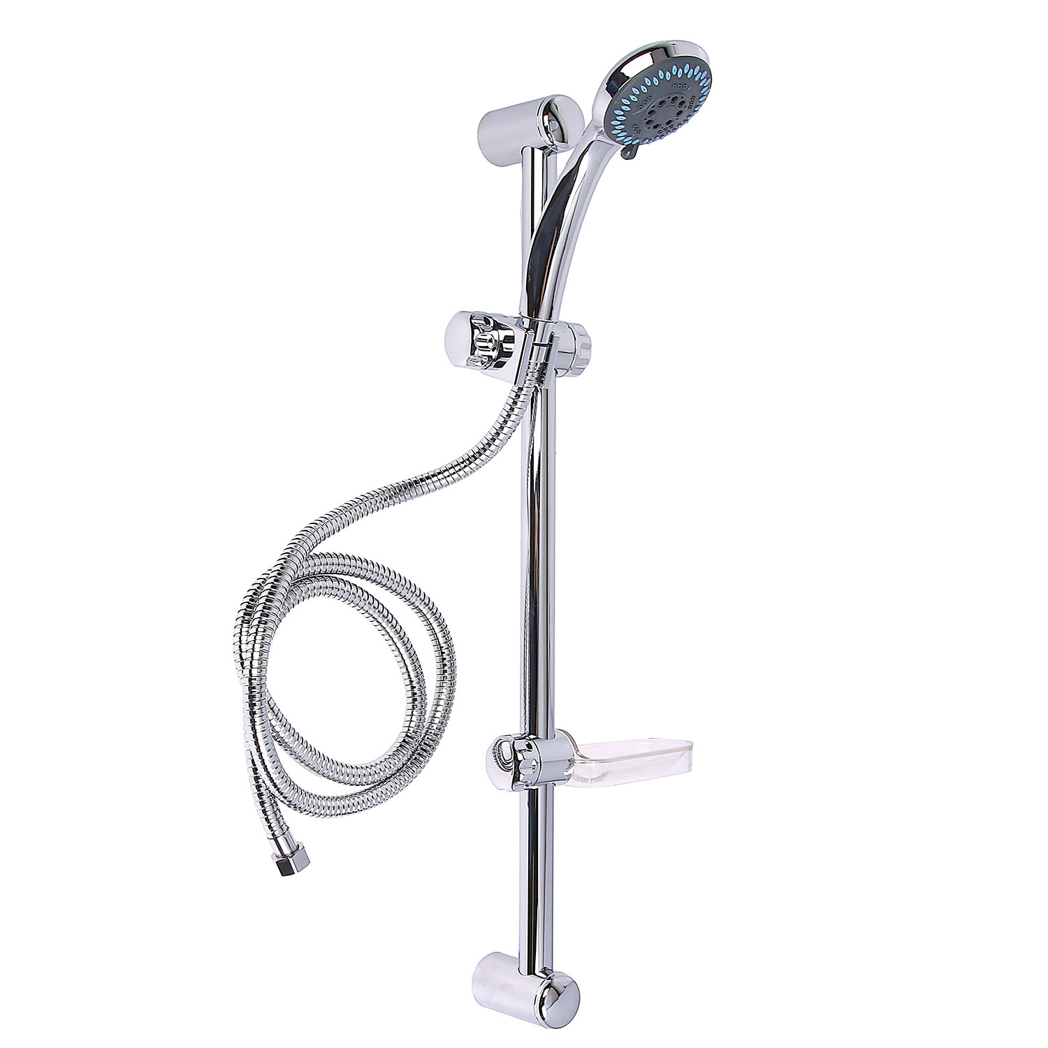 Стойка для душа Potato P9026, 1 лейка, шланг, мыльница