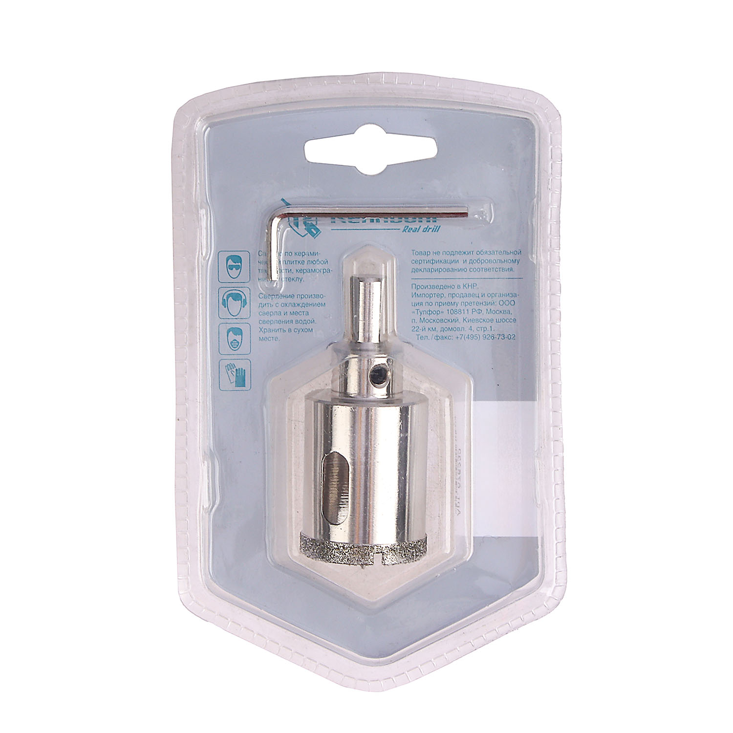 Коронка по керамограниту 32мм алмазная центрирующее сверло (676232) Rennbohr *1/10/120