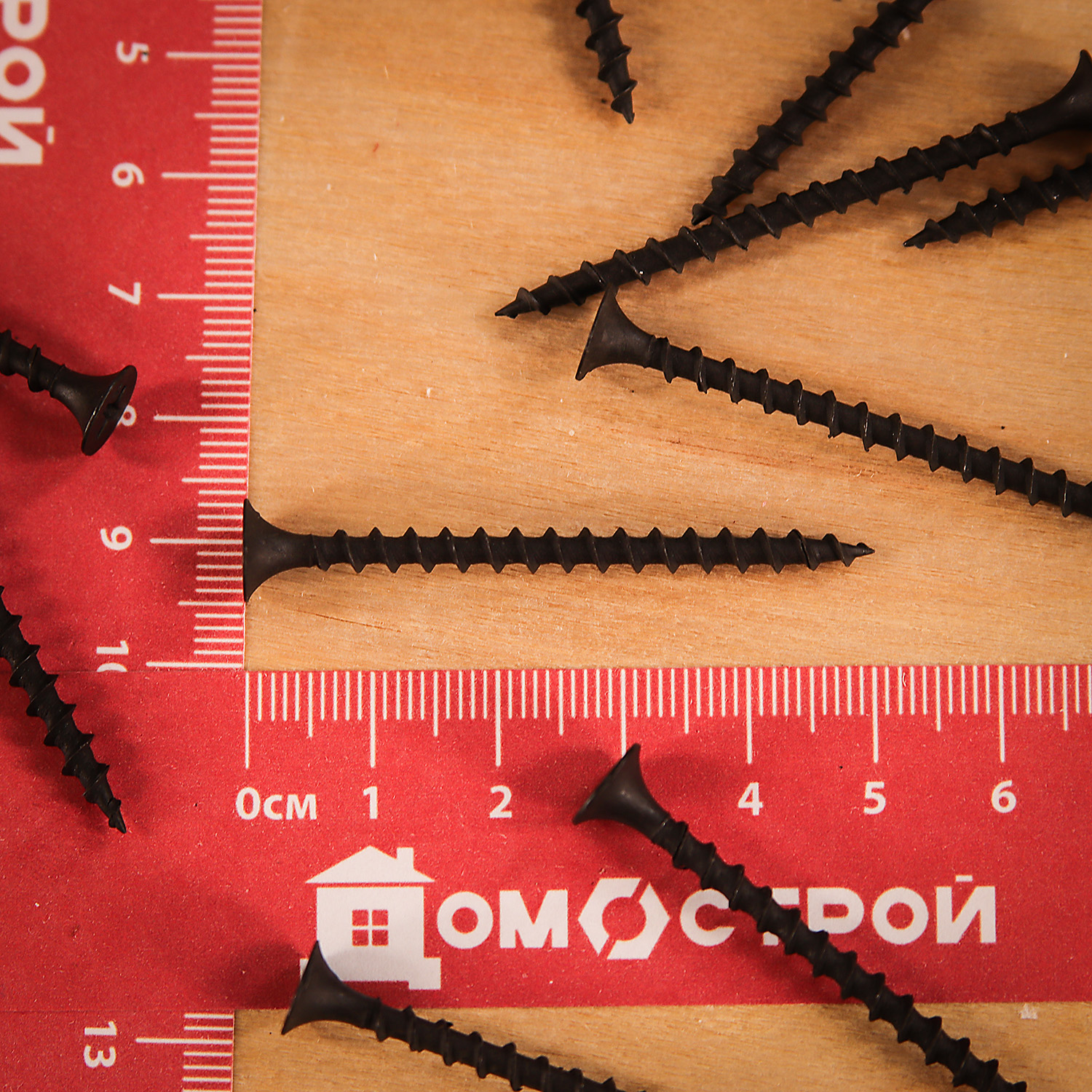 Саморезы по дереву 3.5х51 мм BROZEX, крупная резьба, фосфатированные, 400 шт.