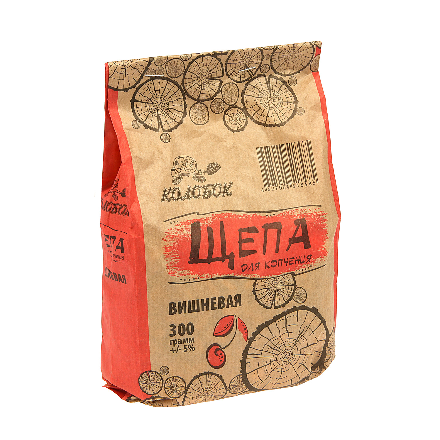 Щепа для копчения «Вишневая» Колобок, 300 г Щепа для копчения «Вишневая» Колобок, 300 г