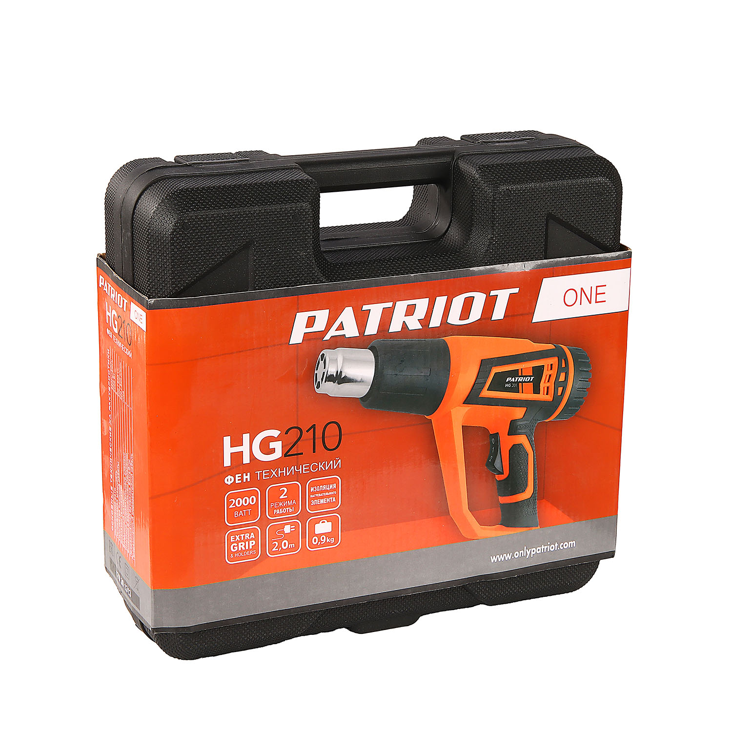 Фен технич.(термопистолет) PATRIOT HG 210 (2000Вт) *1/10