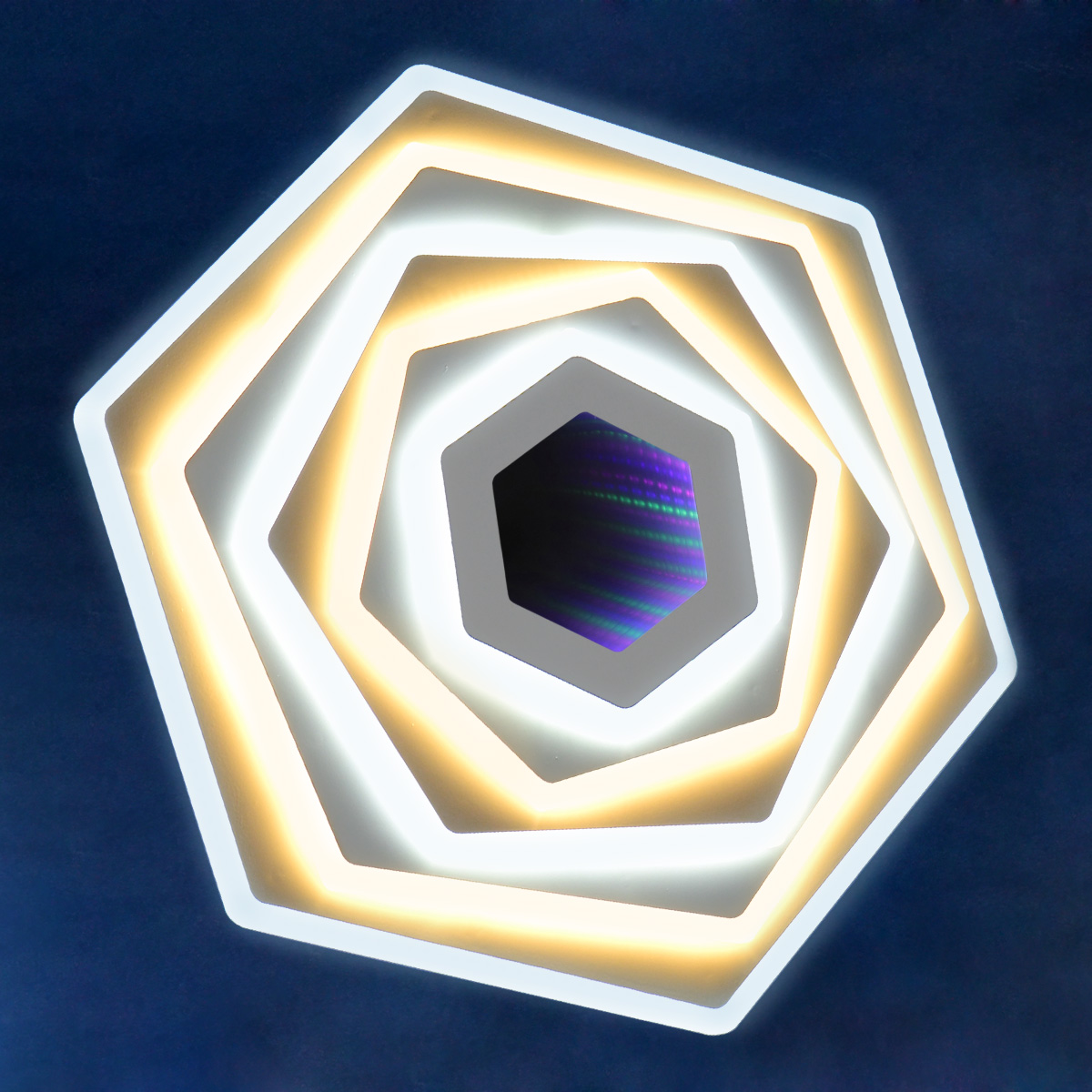 Светильник светодиодный акриловый 500мм 240W H2017 120W*2 white с пультом S=25м2 VERNER LIGHTING *1