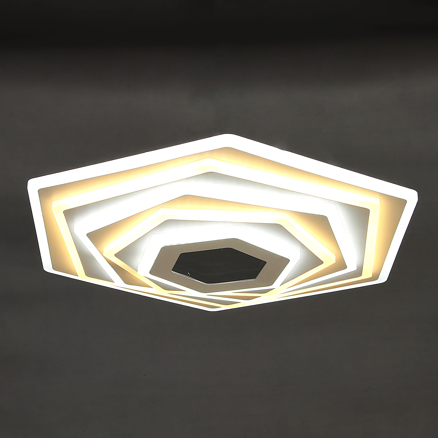 Светильник светодиодный акриловый 500мм 240W H2017 120W*2 white с пультом S=25м2 VERNER LIGHTING *1