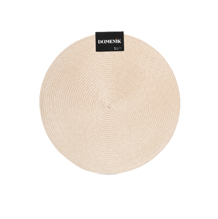 Салфетка сервировочная "мат" полипроп. круглая d38см "Beige" бежев. арт.DM9893 "Domenik" *4/24 Салфетка сервировочная "мат" полипроп. круглая d38см "Beige" бежев. арт.DM9893 "Domenik" *4/24