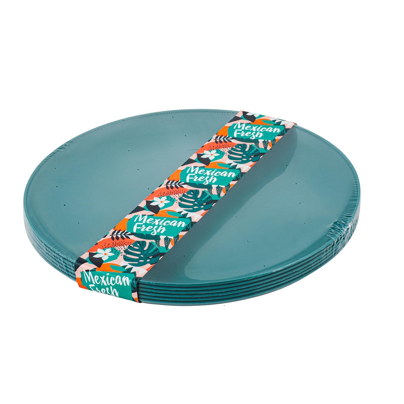 яяяТарелка пластм. мелкая д.200мм КОМПЛЕКТ 6шт. артPT104912578 ("Plast Team")  *1/24