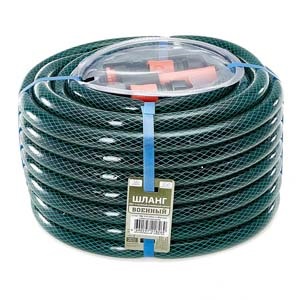 Шланг поливочный 20 м Авангард "Военный", ПВХ, 3/4", армированный, с фитингами, зеленый