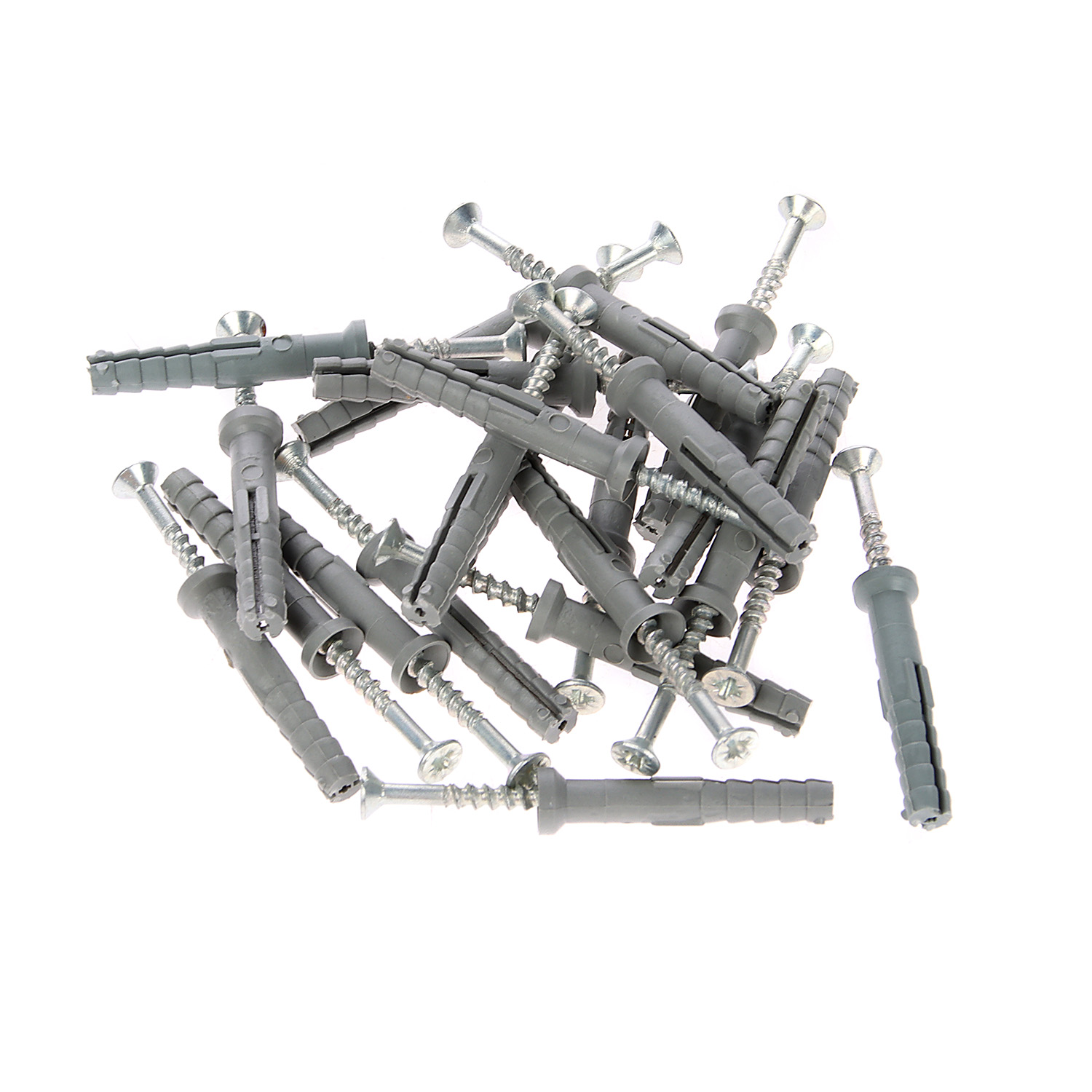 Дюбель с шурупом 6,0*40 (50шт) пакет BROZEX *1/40