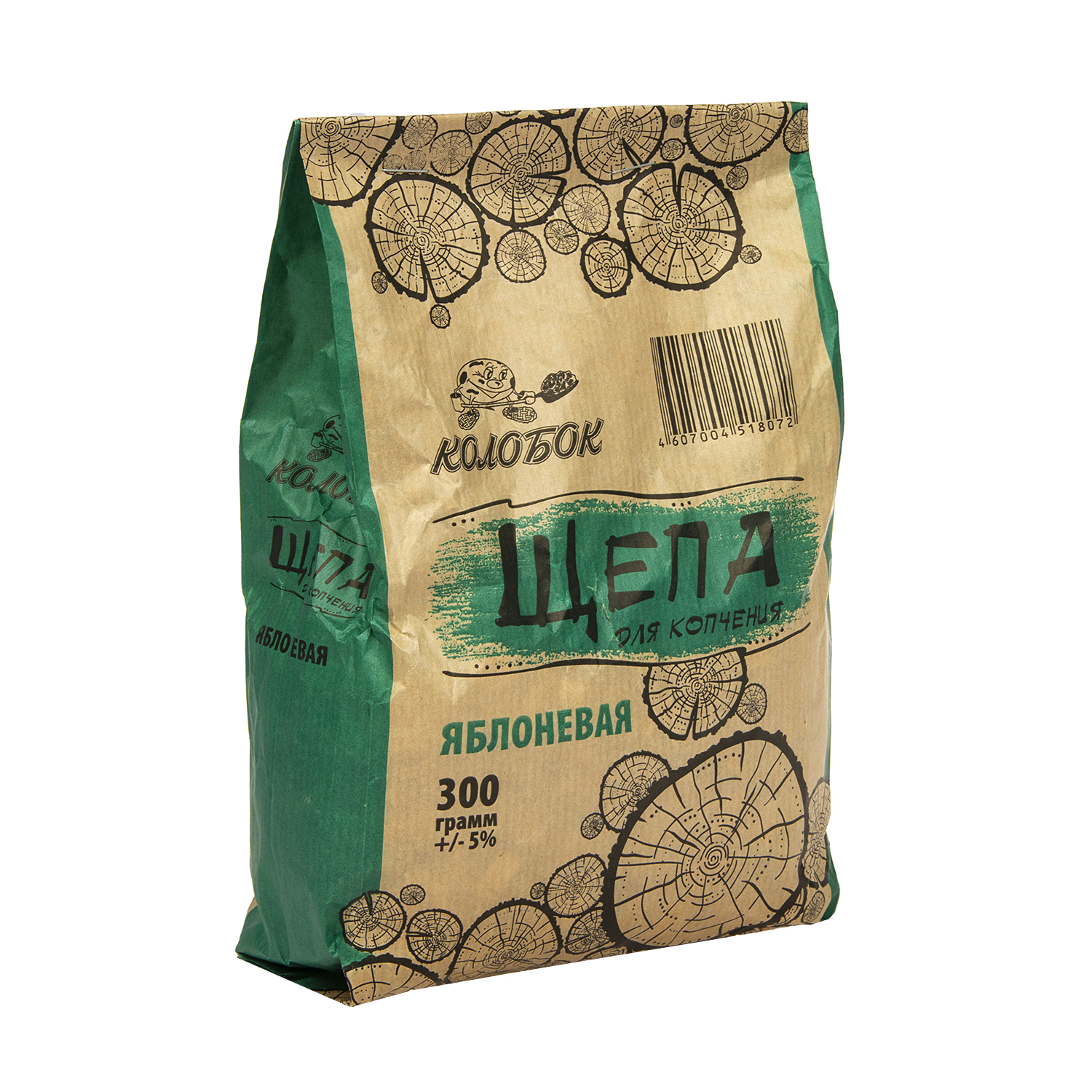 Щепа для копчения «Яблоневая» Колобок, 300 г Щепа для копчения «Яблоневая» Колобок, 300 г