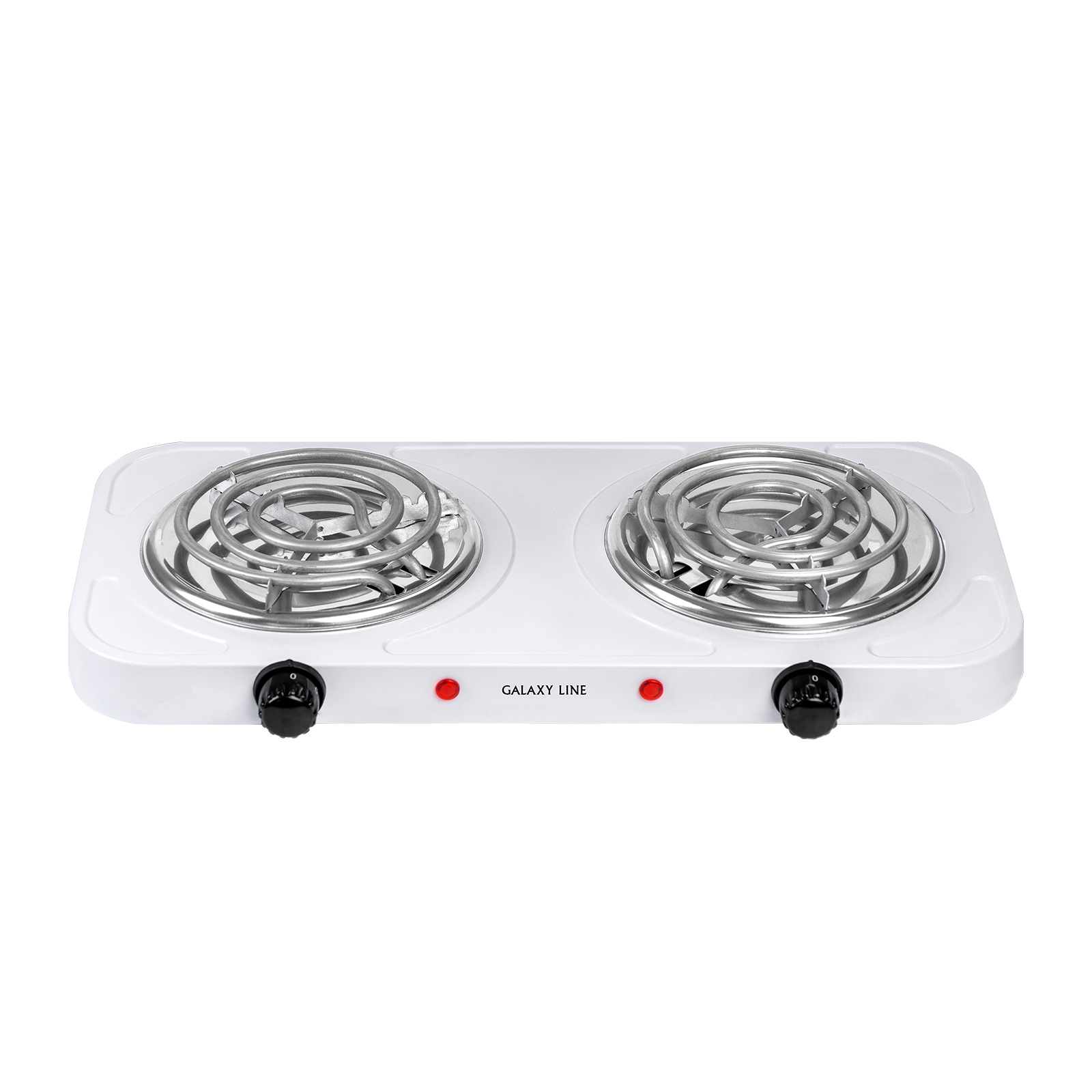 Электроплитка 2 конфорки 2000Вт спираль, белая Galaxy Line GL3004 *1/6 Электроплитка 2 конфорки 2000Вт спираль, белая Galaxy Line GL3004 *1/6