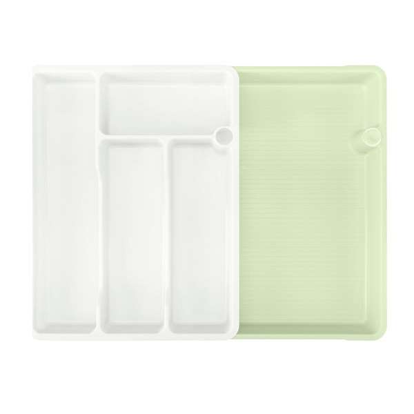 Лоток для столовых приборов пластм. раздвижной 373х287х49мм арт.434231830(434231811) "Бытпласт" *1/8