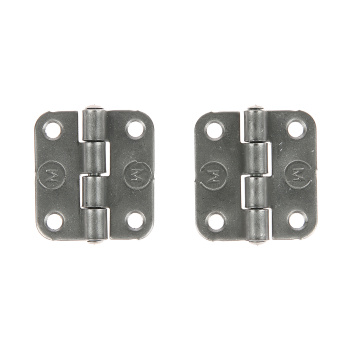 Петля накладная 40мм б/покрытия (комплект 2 шт+саморезы) ДомоСтрой *1/200