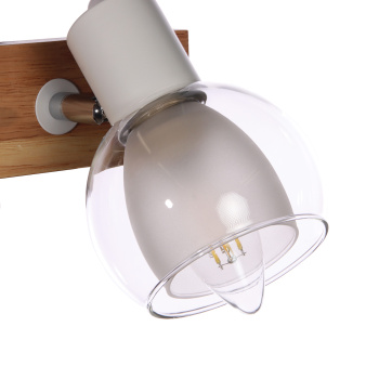 Светильник настенный (спот) N5105/1 WT+WOOD Е27 6*40Вт ( l=170;w=100;h=170) VERNER LIGHTING *1