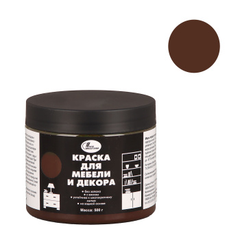 Краска акриловая для мебели и декора Кофейный 0,45 кг Новбытхим *1/6