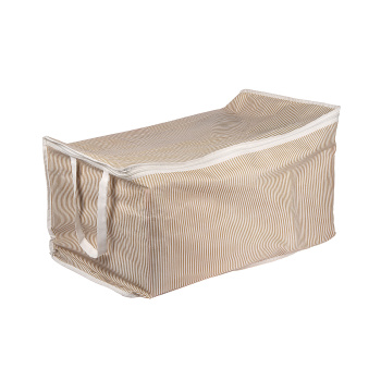 Короб для хранения нетканый материал "LINE" 800Х600Х400мм с крышкой Темно-бежевый 411224932 *1/24