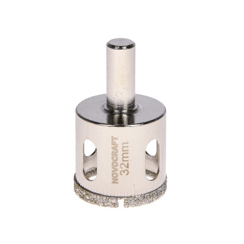 Коронка по стеклу/керамика 32мм алмазная (KAC032056301) Novocraft *1