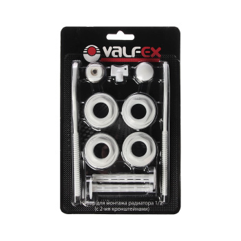 Набор для монтажа радиаторов VALFEX, 1/2", с 2 кронштейнами