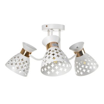 Люстра 01579-3.3-03 WH+FGD Е27 60Вт S=18м2 *1/6 Люстра 01579-3.3-03 WH+FGD Е27 60Вт S=18м2 *1/6