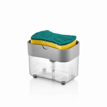 Диспенсер для моющего сред пластм. 140х85х115мм Серый арт.411176411("Бытпласт") *1/12