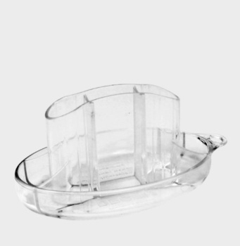 Кельма для декоративных покрытий DECOR 116х73 мм, овальная, ABS пластик, арт. 640-116