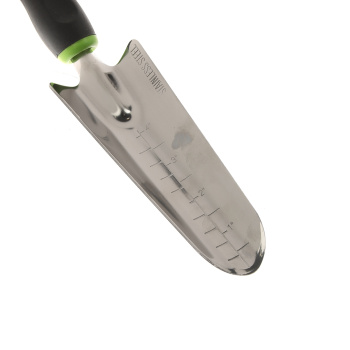 Совок посадочный L-315, узкий, нерж покр, двукомп пластик ручка, со шкалой (0456-2) ЦИ *1/12/72