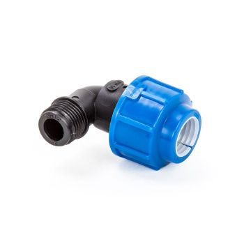 Угольник ПНД компрессия Ø 20х1/2" наруж. резьба *1/156