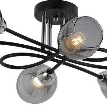 Люстра IL8263-6COU-79 BK CR Е27 60Вт  S=36м2 *1/5 Люстра IL8263-6COU-79 BK CR Е27 60Вт  S=36м2 *1/5