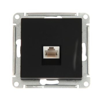 Механизм розетки компьютерной ATLAS DESIGN RJ45 карбон SchE ATN001083 *1/100