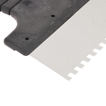 Шпатель малярный зубчатый 150мм нержавеющая сталь зуб 6*6 (арт.1205105) "Korvus"  *1/50