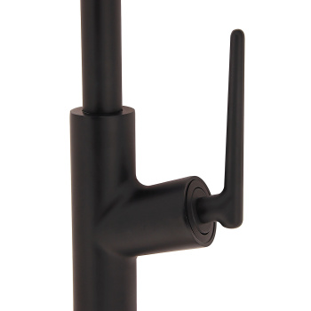 Смеситель для кухни Diadonna D60-0008BL высокий излив, выдвижная лейка, черный *1/6