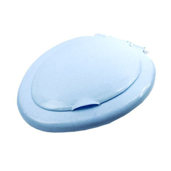 Сиденье для унитаза, 44.5х38.5х3.5 см, голубой мрамор