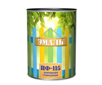 Эмаль алкидная 0.7 кг Первая Цена ПФ-115, зеленая