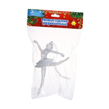 Украшение ёлочное "Балерина в танце" 13х8, белый  10514172