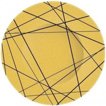 Q8794 Тарелка обеденная d=25см DELNICE GOLD (1/24)