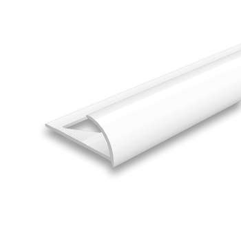 Профиль-раскладка наружная д/плитки 10мм ИДЕАЛ 001 Белый 2,5м *50