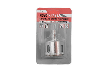Коронка по стеклу/керамика 60мм алмазная (KAC060056301) Novocraft *1/10