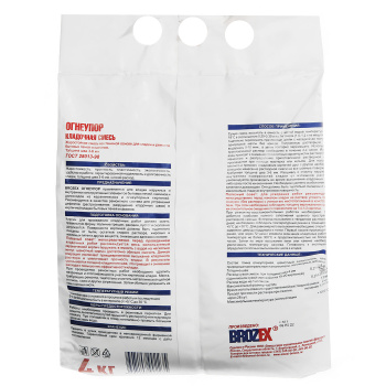 Смесь кладочная 4 кг BROZEX Огнеупор KF 22, жаростойкая