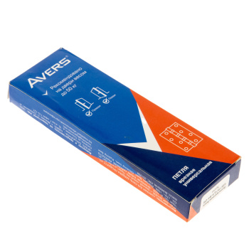 Петля универсальная 125*75*2,5мм ХРОМ CR (комплект 2шт.) AVERS *1/6/48