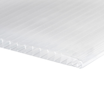 Поликарбонат 6 мм сотовый Flexy, 2.1х6 м, 0.77 кг/м², прозрачный