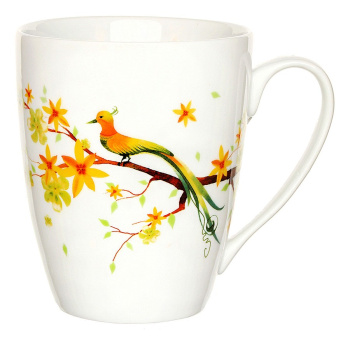 Кружка фарфор. Domenik 320мл РАЙСКАЯ ПТИЧКА DM90080 *6/24 Кружка фарфор. Domenik 320мл РАЙСКАЯ ПТИЧКА DM90080 *6/24