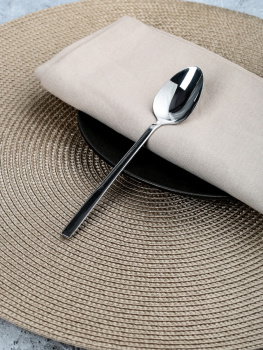 Ложка чайная нерж. "Quadro" КОМПЛЕКТ 2ШТ на подвеске DMC132 "Domenik" *1/12/72 Ложка чайная нерж. "Quadro" КОМПЛЕКТ 2ШТ на подвеске DMC132 "Domenik" *1/12/72