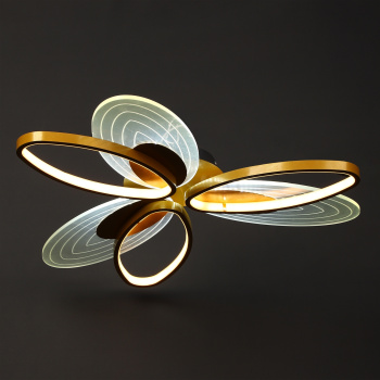 Светильник светодиодный акриловый 760мм 72W H2080 36W*2 gray с пультом   VERNER LIGHTING *1