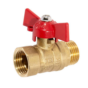 Кран шаровый 1/2" (Ø15) М/М бабочка VALTEC (BASE) 217 *1/16/256