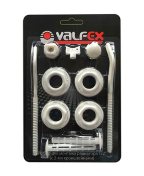 Набор для монтажа радиаторов VALFEX, 3/4", с 2 кронштейнами