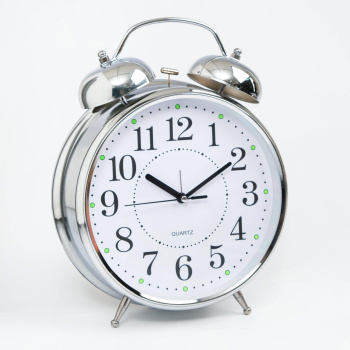 Будильник "Классика", дискретный ход, d-20 см, 30 х 23 см 556730
