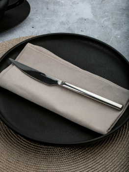 Нож столовый нерж. "Quadro" на подвеске DMC133 "Domenik" *1/12/72 Нож столовый нерж. "Quadro" на подвеске DMC133 "Domenik" *1/12/72