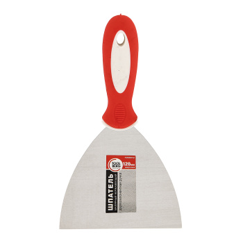 Шпатель нерж.сталь 120мм 2-х комп. ручка PQT (арт.1203012) *1/20